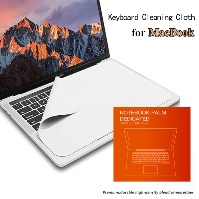 Osłona klawiatury ekranu Ściereczka do czyszczenia z mikrofibry do MacBooka Air 13" Pro 14" 15" 16"