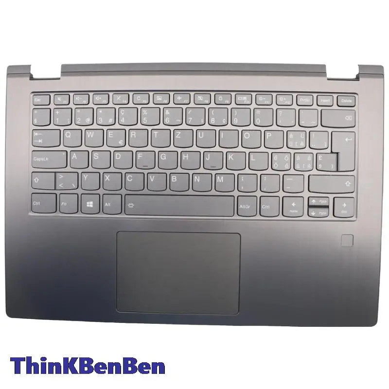 

SWS Swiss Keyboard Iron Gray Upper Case Palmrest Shell Cover For Lenovo Flex 6 14 YOGA 530 14IKB 14ARR 5CB0R47300