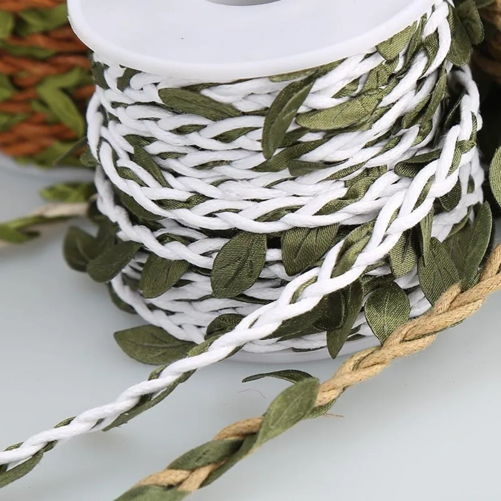 Imagen 5: Cuerda de Yute de 10M/Rollo, Estilo Boho, Simulación de Vid Natural, Cinta de Hojas Artificiales, para Manualidades Vintage, Fabricación de Coronas
