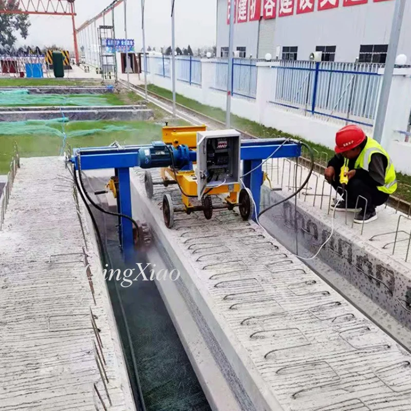 Self Propelled Frame Type Concrete Chipping Machine For Bridge Box Girder Facade Cement Hollow Slab Beam Roughening Equipment
