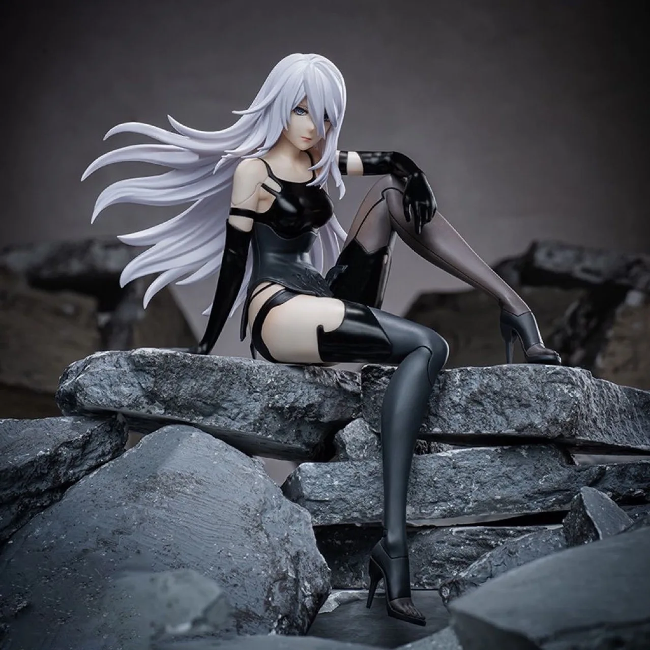 الأصلي سيجا NieR: Automata Ver1.1a Chokonose قسط الشكل A2 YoRHa نوع A No.2 أنيمي الشكل عمل نموذج تحصيل اللعب Gif
