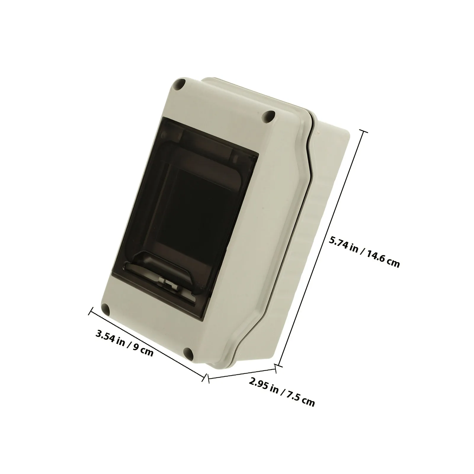 Outdoor Waterproof Circuit Breaker Box Transparent Cover Power Distribution Box for Home Solar Rv Temporary Power Outlet