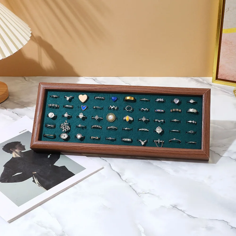 

Velvet Fashion Jewelry Trays 50 Slot Organizer Stud Earrings Storage Rack Stackable Large Capacity Jewelry Storage Pallet