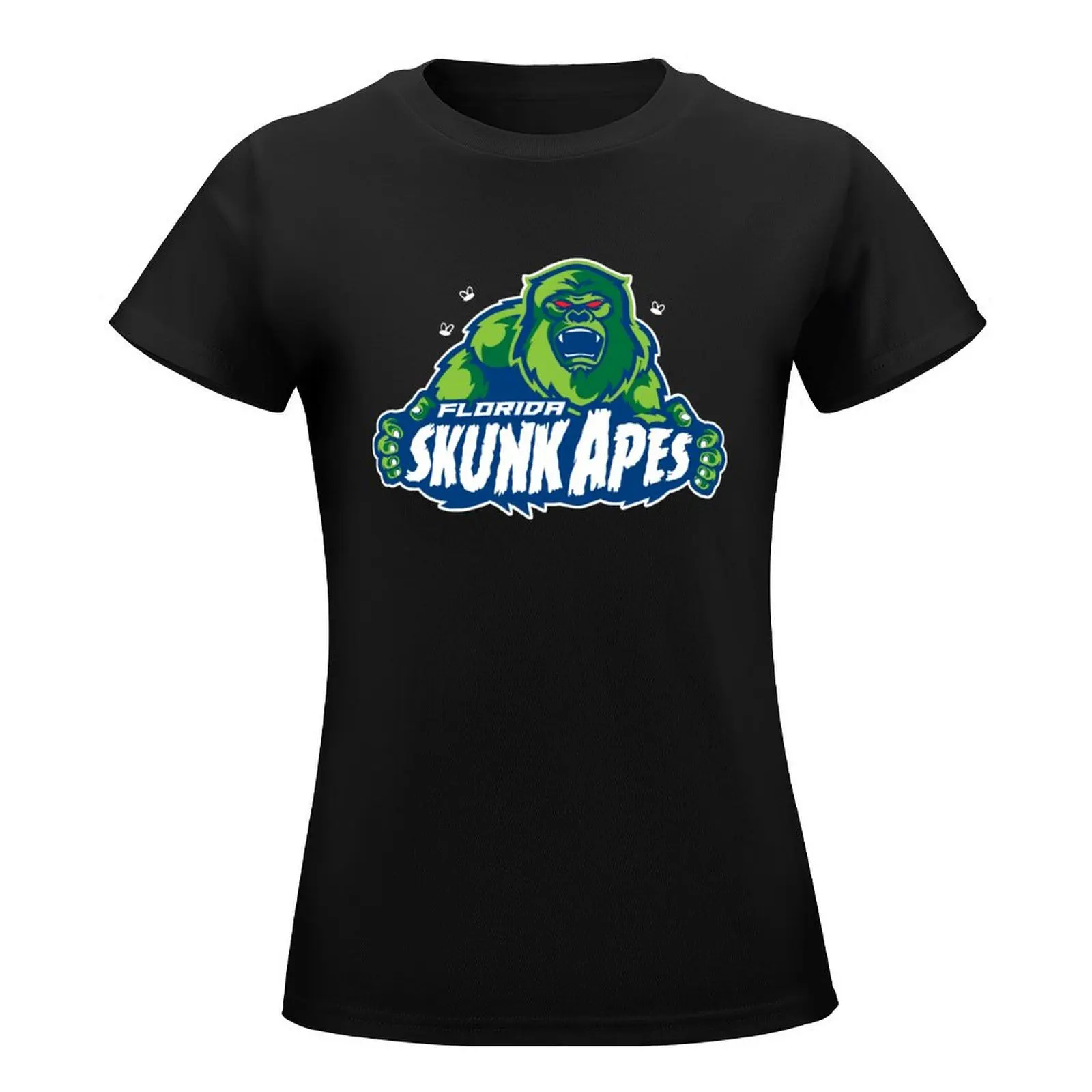 Florida Skunk Apes Parody Baseball Team Logo T-Shirt Aesthetic clothing Short sleeve tee Blouse clothes for woman