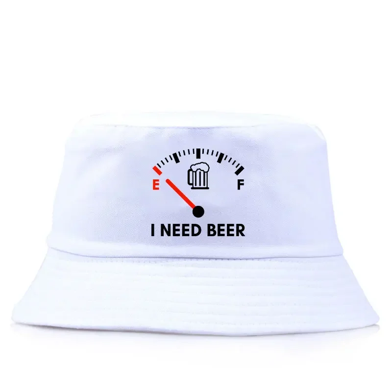 I Need Beer Reversible Bucket Hat Woman Man Outdoor Sun Beach Summer Panama Hats Girl Boy Sport Casual Fisherman Caps Visor Caps