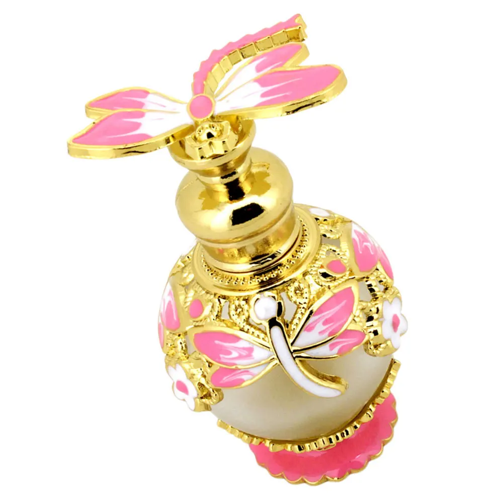 Bottiglie di profumo in vetro da 15 ml Bottiglia contagocce riutilizzabile per olio essenziale Aromaterapia Decorazioni da viaggio Contenitore di raccolta vintage