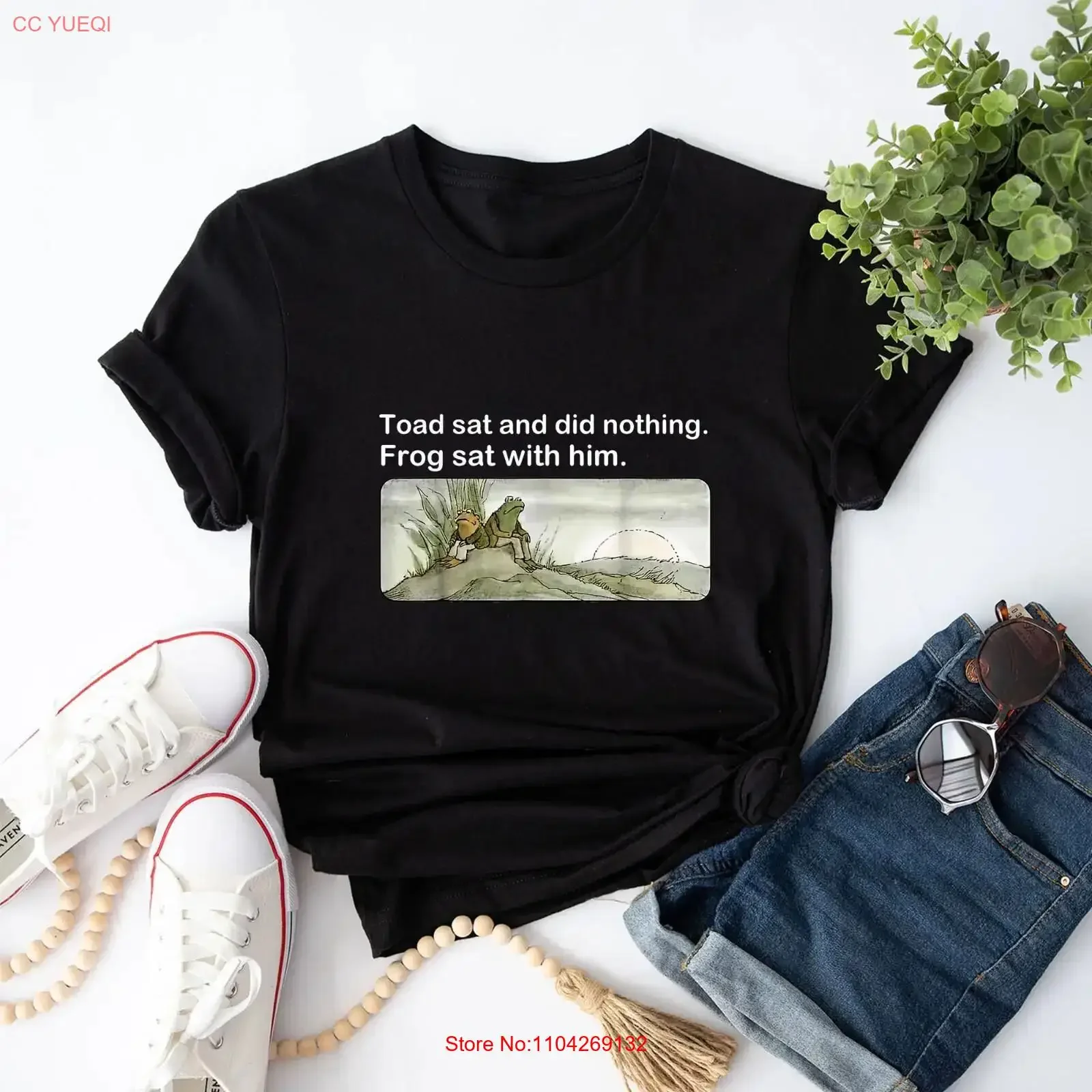 Frog And Toad Funny T Shirt For Kids Adults vintage Washed homme Unisex Stylish Breathable Versatile Stretched graphic fashion