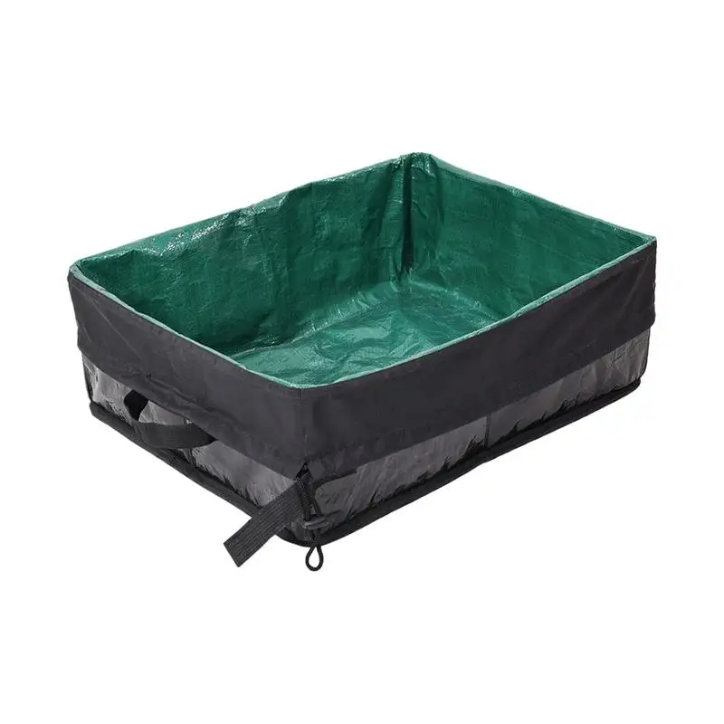 

Travel Litter Box For Cats Foldable Cat Litter Box Open Top Tray Carrier For Indoor Car Travel Kittens Corner Placement Odor