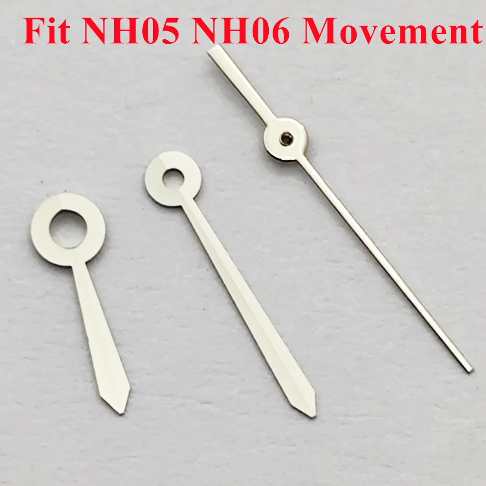 RICHUS NH05 Watch Hands Silver Gun Gold Blue Rose-Gold Watch Hands No Luminous Fit NH05 NH06 Movement Watch Accessories Parts