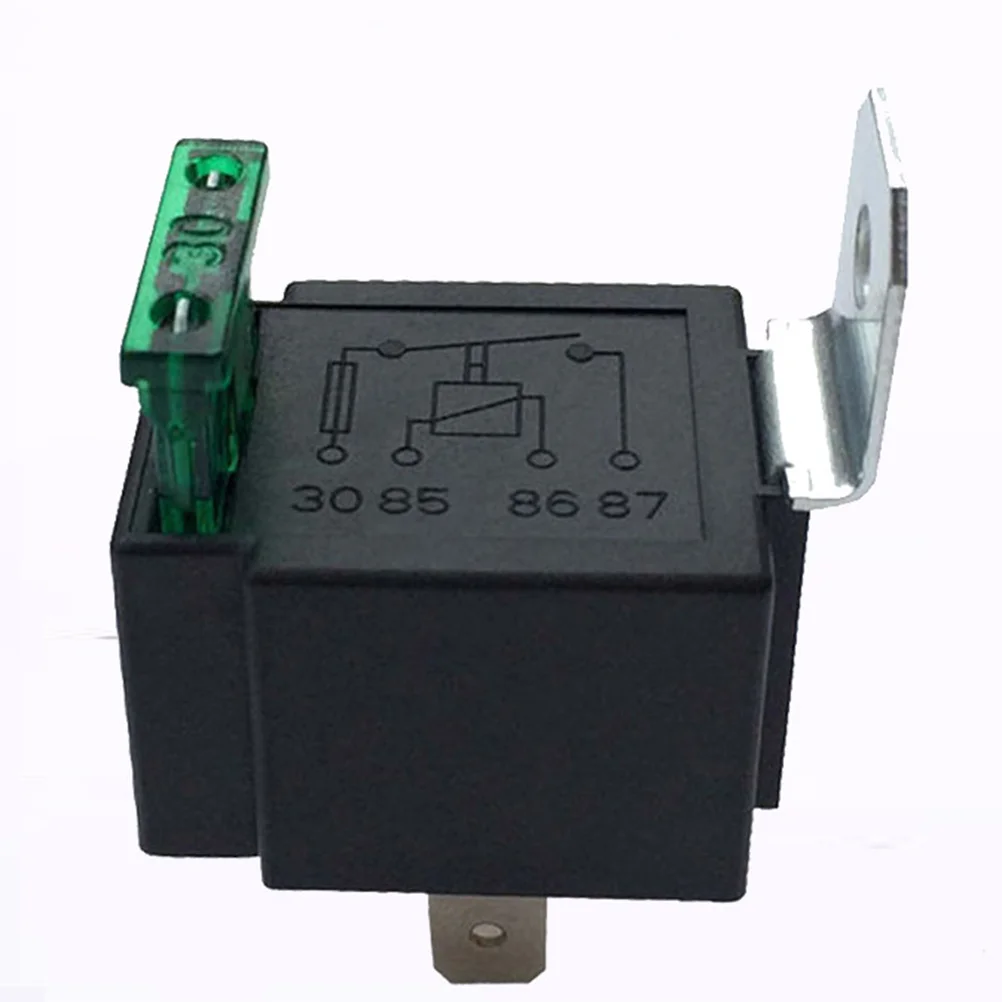 

30A 12Vdc 4-Pin Car Relay Automotive Contactor Power Isolator For Protection Universal Auto Start System Black
