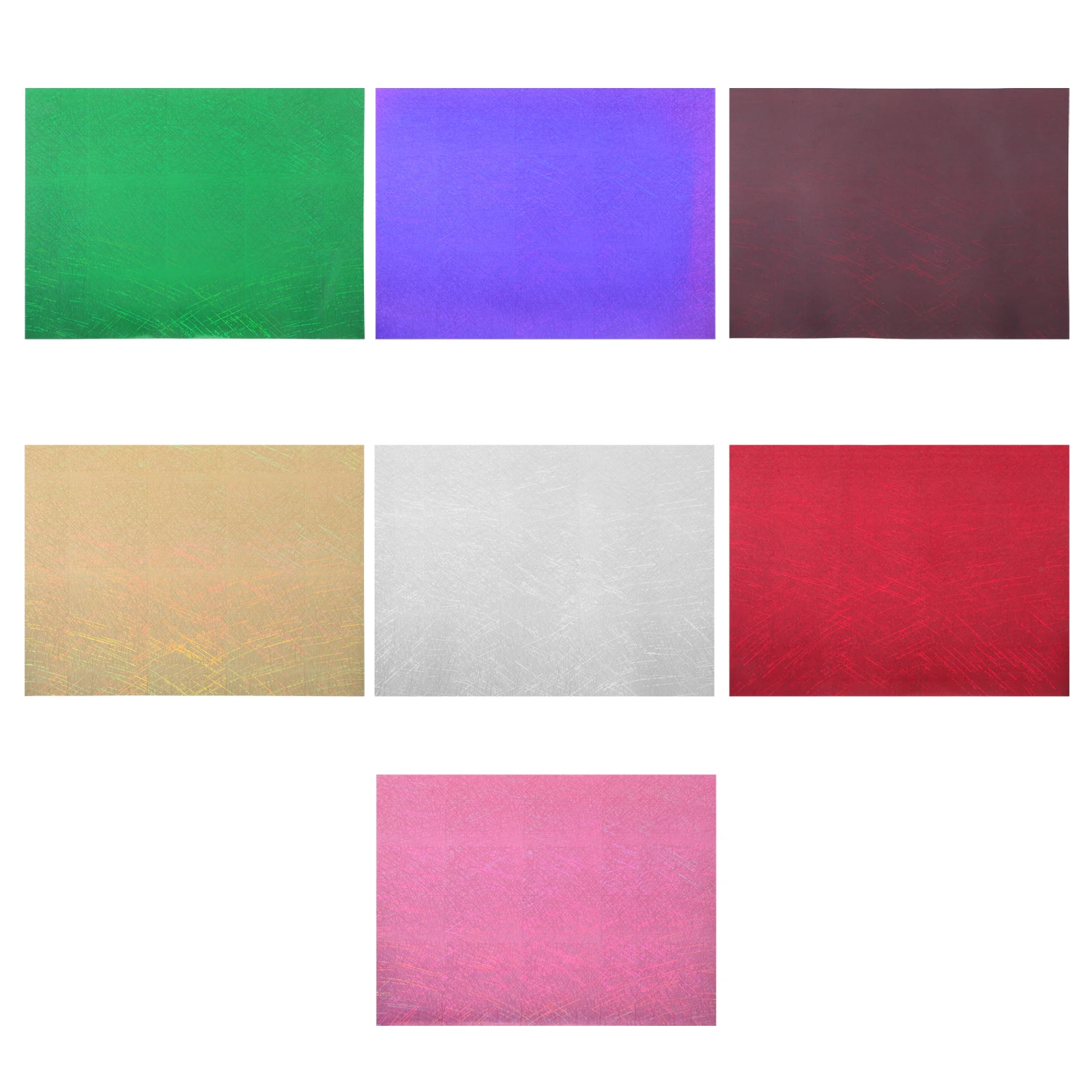 

7 Pcs Lettering Film Heat Vinyl Transfer for Shirts Glitter Htv Household Films Crafts Pet Thermal DIY