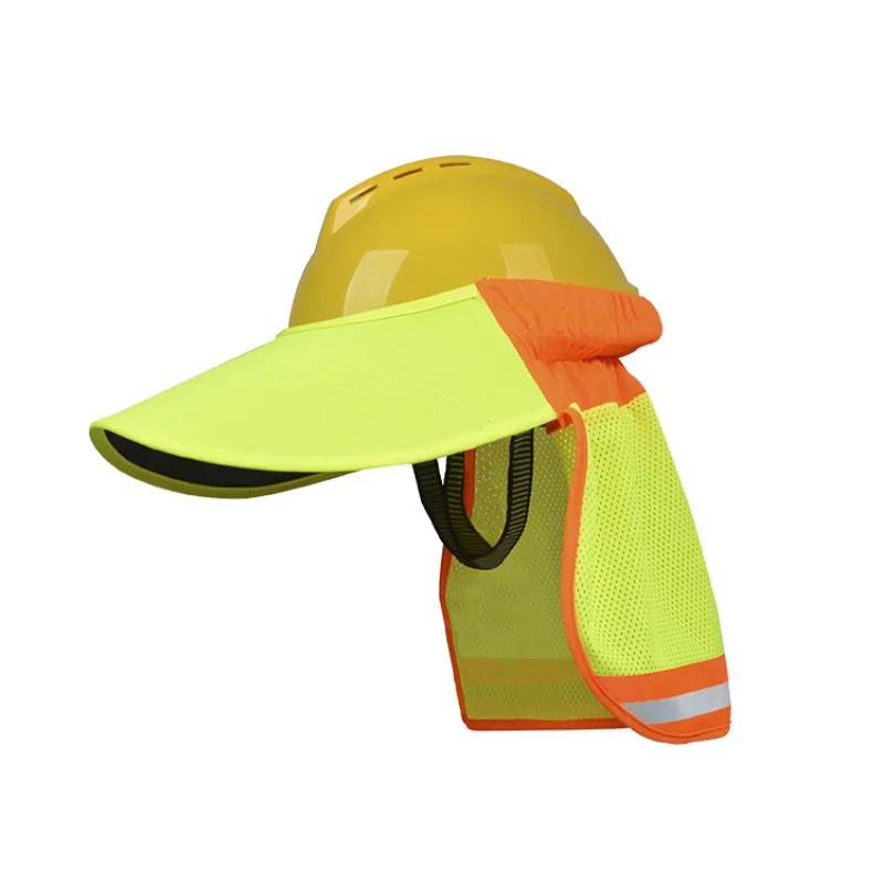 New Summer high temperature sunscreen farm cap sunshade with high visibility fluorescent reflective awning cool and breathable