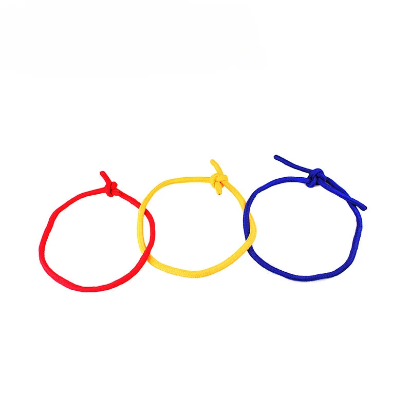 Three Color Linking Ropes Magic Trick Red Yellow Blue   Props Close-Up Funny Professional Accessories