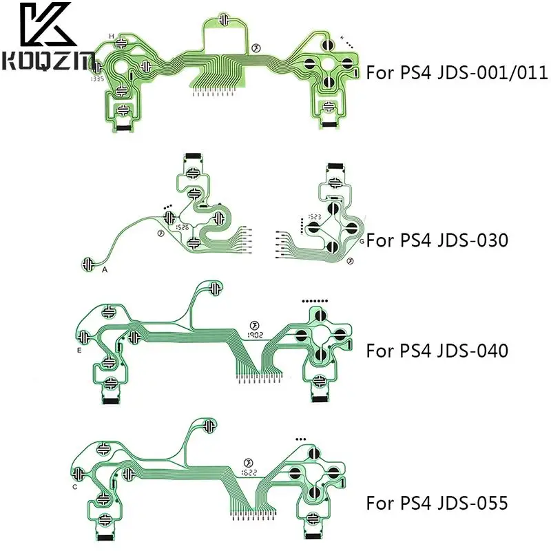 Replacement Buttons Ribbon Circuit Board For PS4 Dualshock 4 Pro Slim Controller Conductive Film Keypad Flex Cable PCB