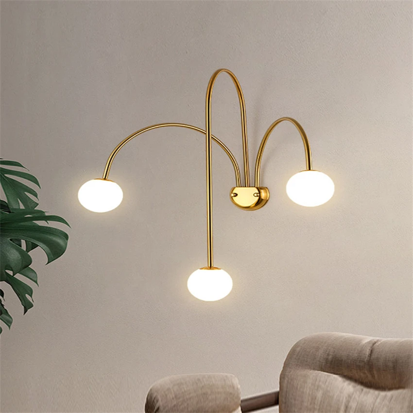 Nordic minimalist line wall lamps living room background wall design bedroom staircase aisle decor