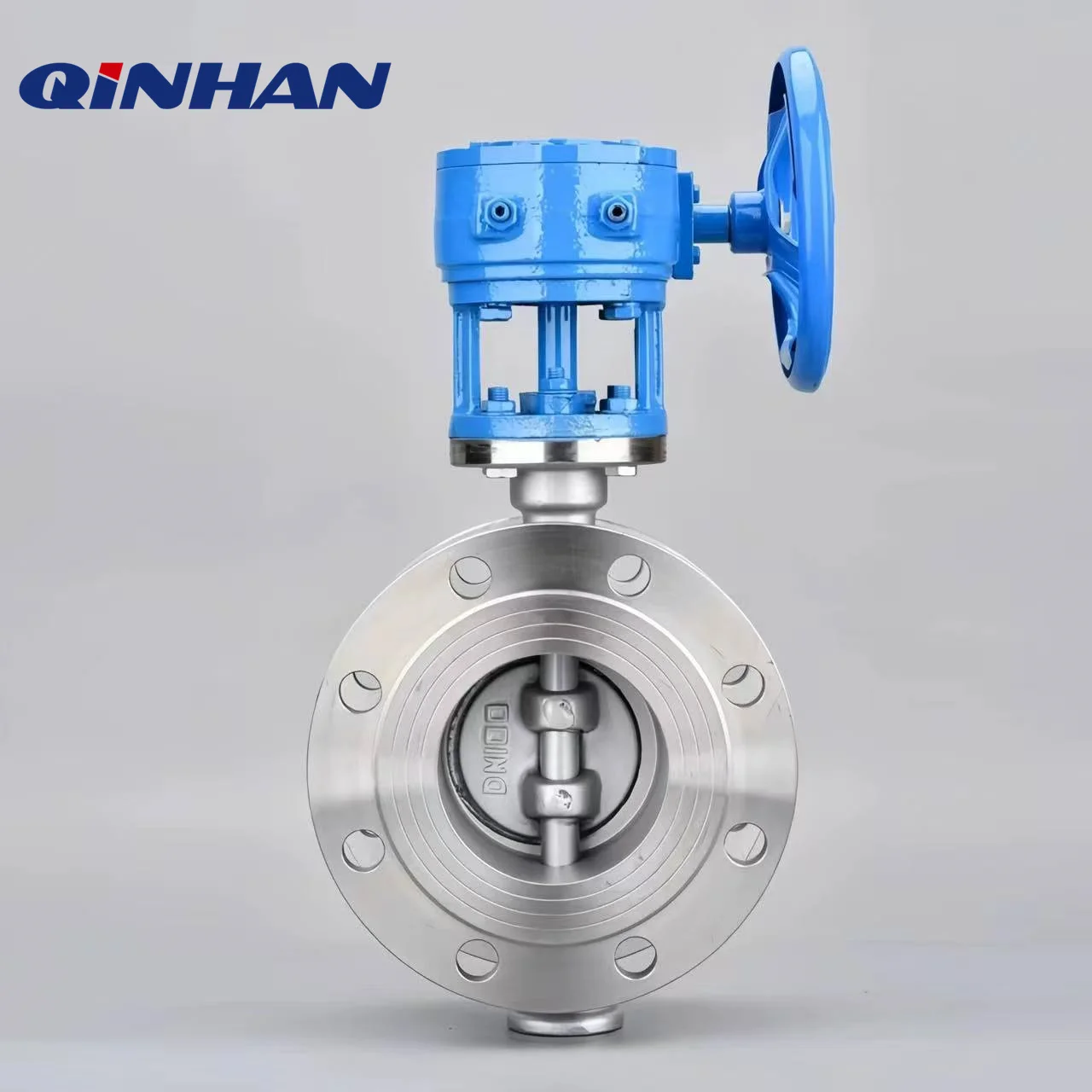 

304 Stainless Steel Flange Butterfly Valve Hard Sealed Turbo Handle Manual Valve High Temperature Resistant