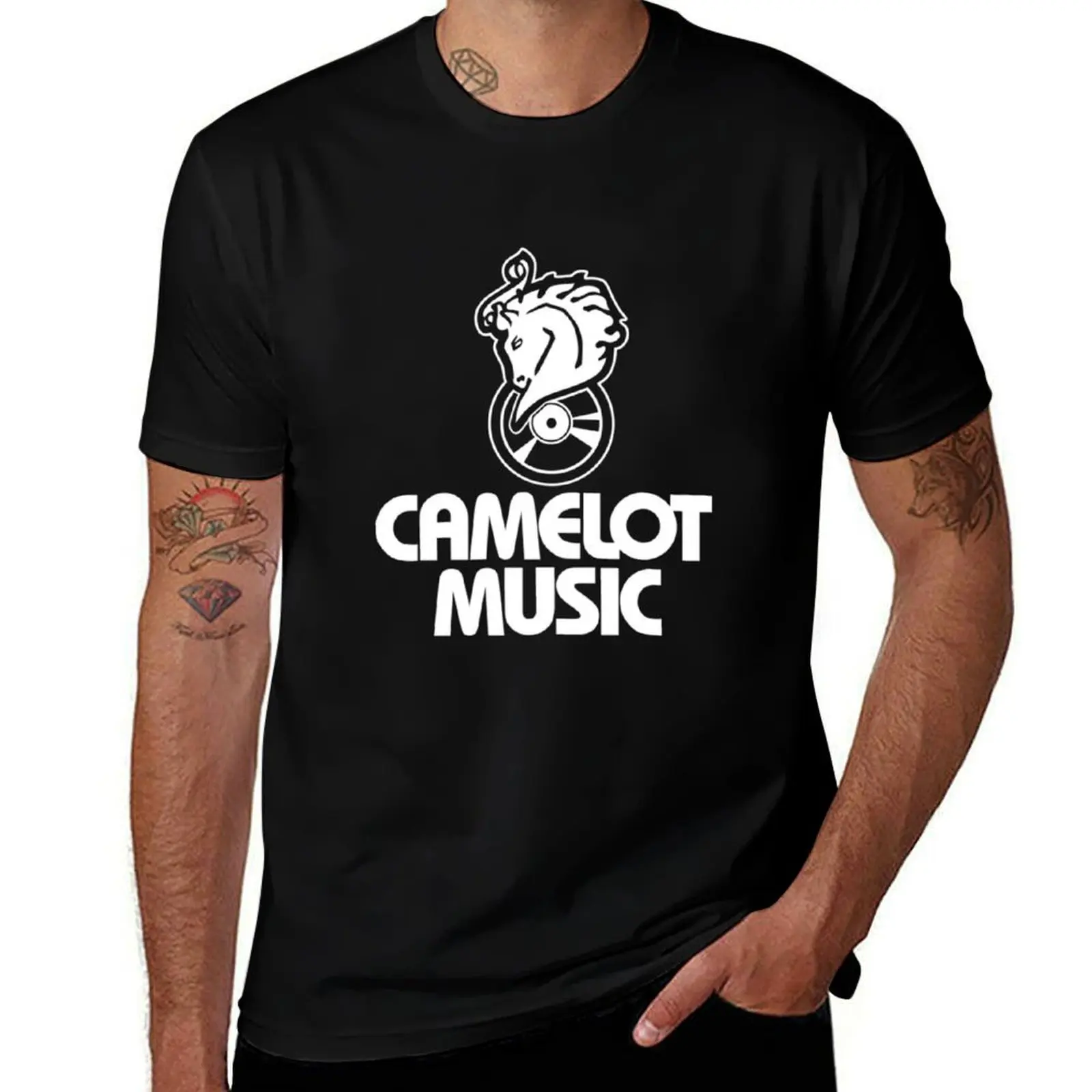 CAMELOT MUSIC Logo T-Shirt croswit shirt man plus sizes shirts men graphic