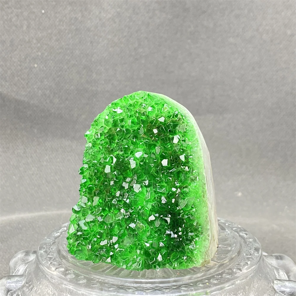 المعدنية الطبيعية الخضراء والأصفر الجيود كريستال الحلي فنغ شوي الثروة الغامضة الكنز الأجرام السماوية ديكور المنزل الهدايا