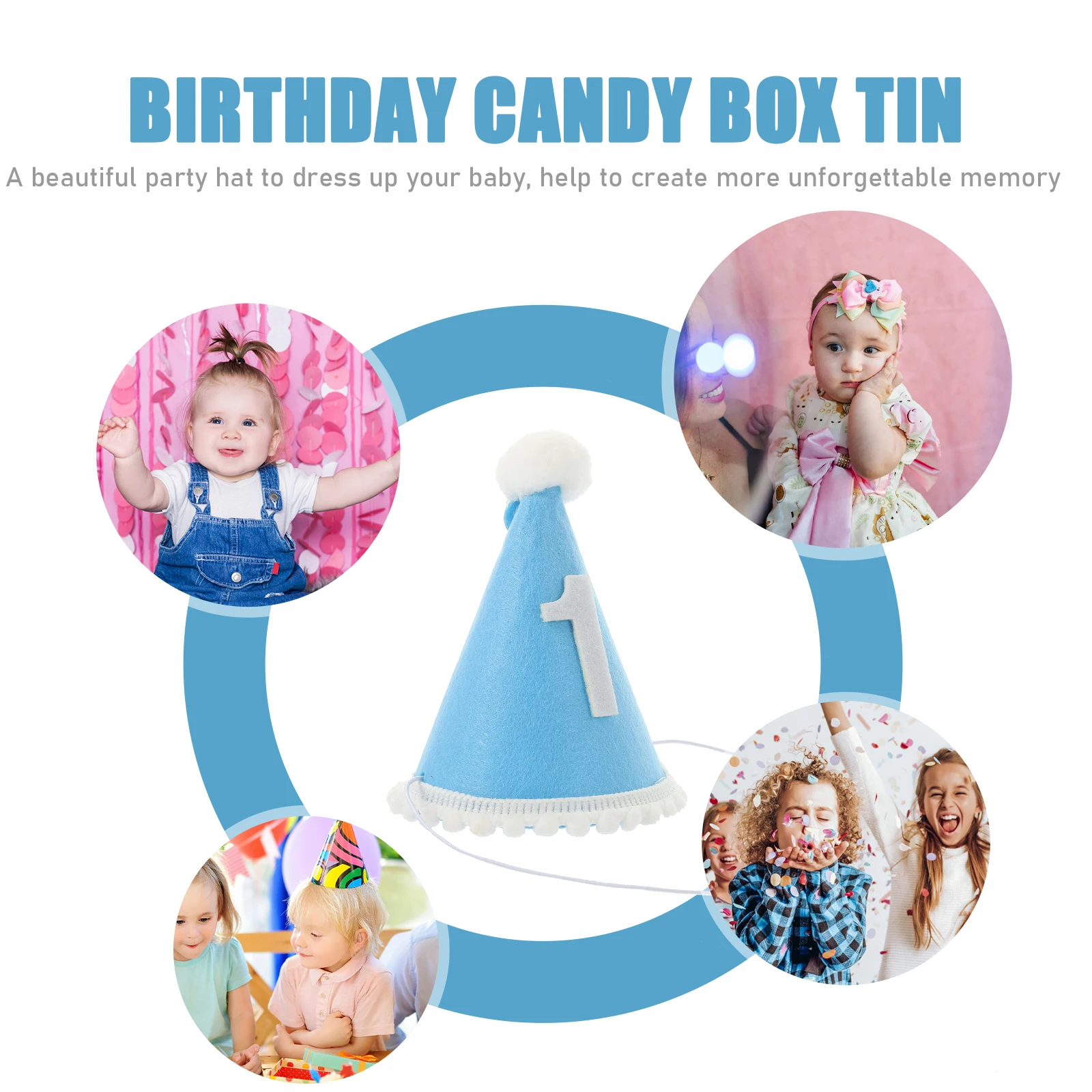 First หมวกวันเกิดผ้าลินินหมวกเด็ก 1st วันเกิดแถบคาดศีรษะผ้านอนวูฟเวน 1 ปีหมวกอาบน้ําเด็กวัยหัดเดิน Photo Prop party deco