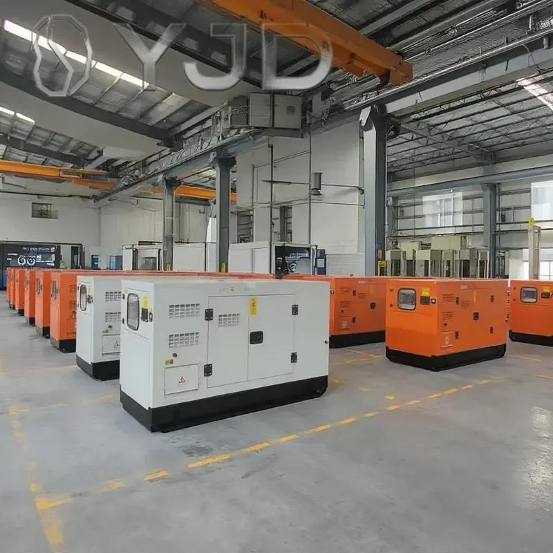 Factory Large Water Cooling Silent Diesel Generator Set 20KW 35KVA 70KW One/Three Phase Custom Voltage Color Logo for
