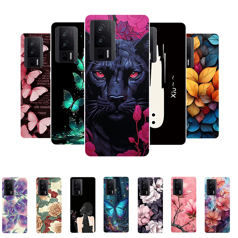 For Poco F5 Pro Case F5Pro Animal Soft TPU Protective Silicone Case for Xiaomi Poco F5 Pro Back Cover PocoF5Pro Phone Case