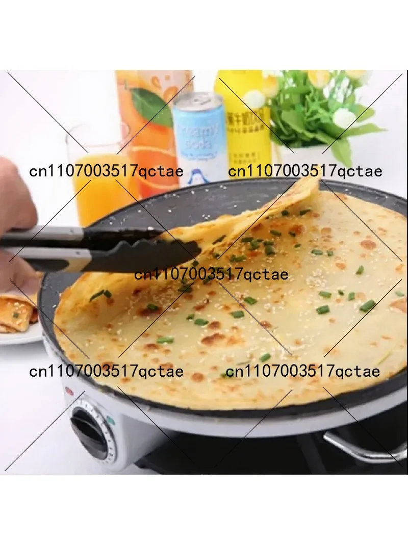 Electric Crepe Pan for Multigrain Dough - Non-Stick Jianbing Maker Griddle for Spring Rolls