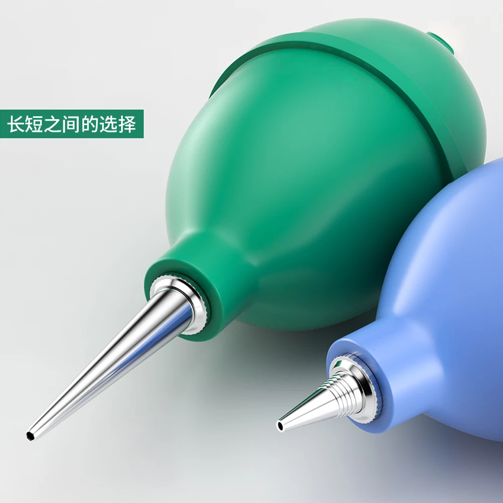 130A Air Blower Cleaner Ball with Long & Short Spray Nozzles, 3Colors – Dust Remover for Phone, PCB Board, PC Keyboard & Camera