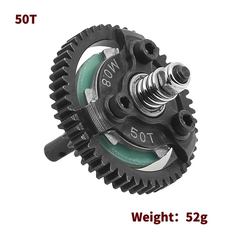 Steel M0.8 50T 52T 54T 60T Spur Gear لـ Trxs Slash Bandit Rustler Stampede 2WD RC قطع غيار السيارات