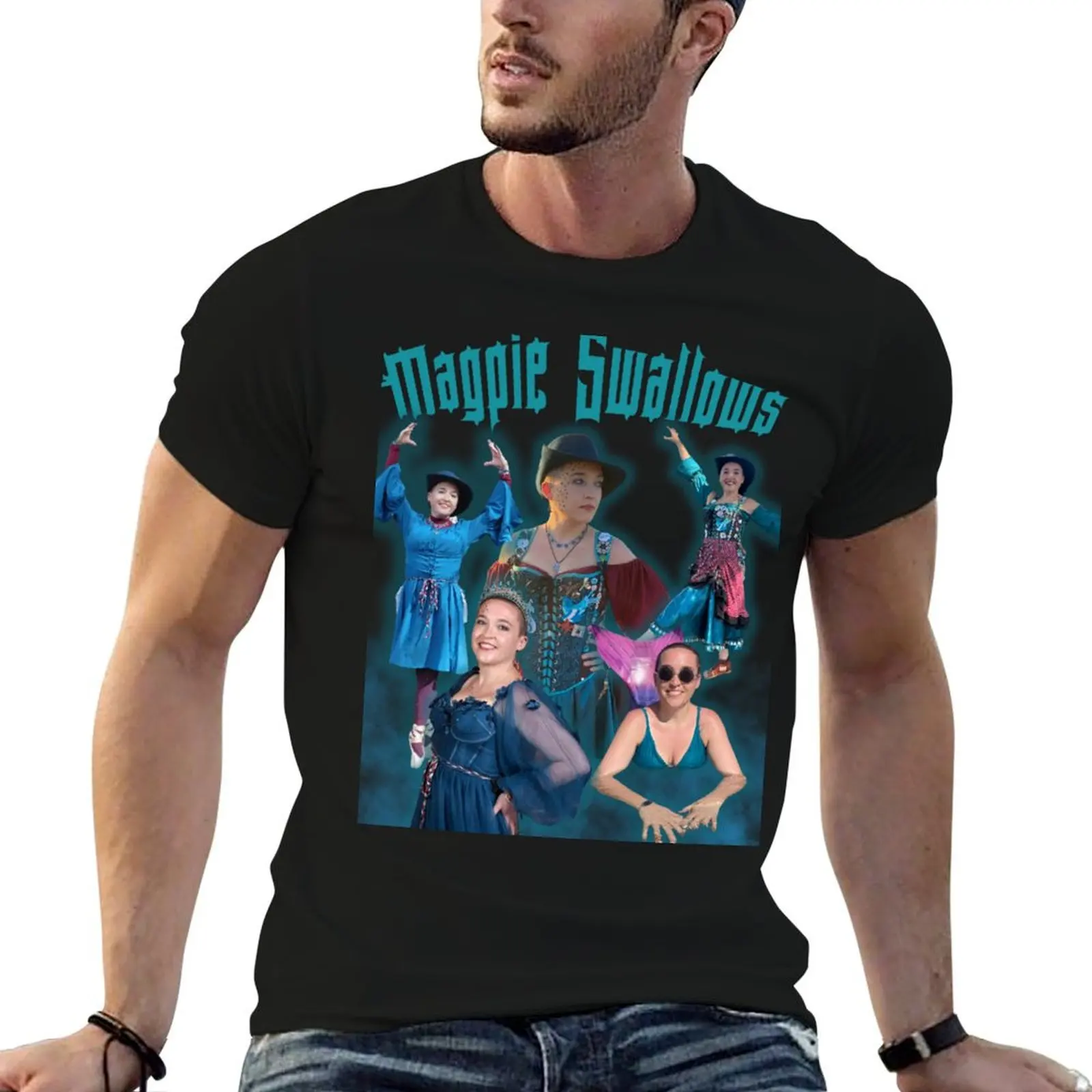 Magpie 90s Tee T-Shirt Large Size Basic Casual T-Shirt