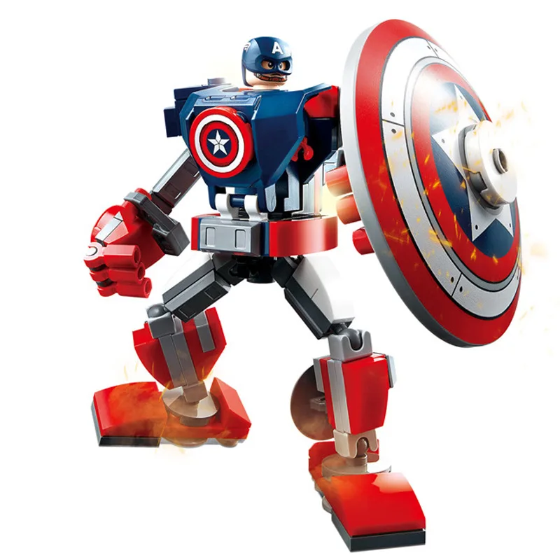 Décennie s de construction Marvel pour enfants, Wolverine, Deadpool, Spider-Man, Iron Man, personnages de films classiques, jouet en brique, souvenir, cadeau de vacances