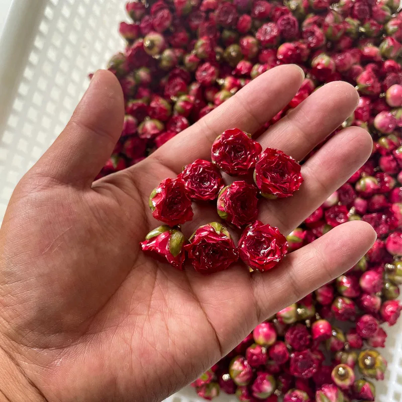 Original Handmade Super Fairy Forest Series Real Dried Flower Semi-finished Earring Accessories Rose Rose Diy Drip Glue
