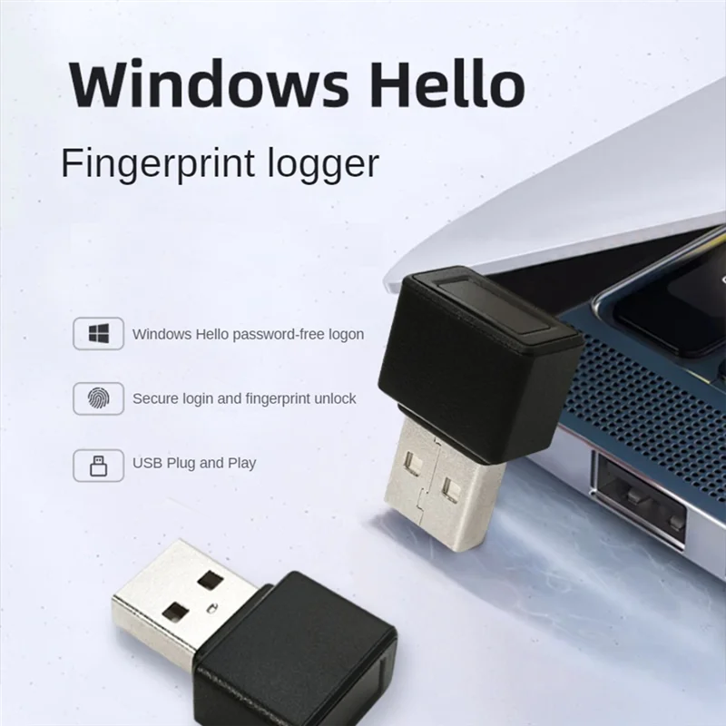 

Мини-USB-модуль считывания отпечатков пальцев USB-устройство распознавания отпечатков пальцев USB-считыватель отпечатков пальцев для Windows 10 11 Hello-N33R