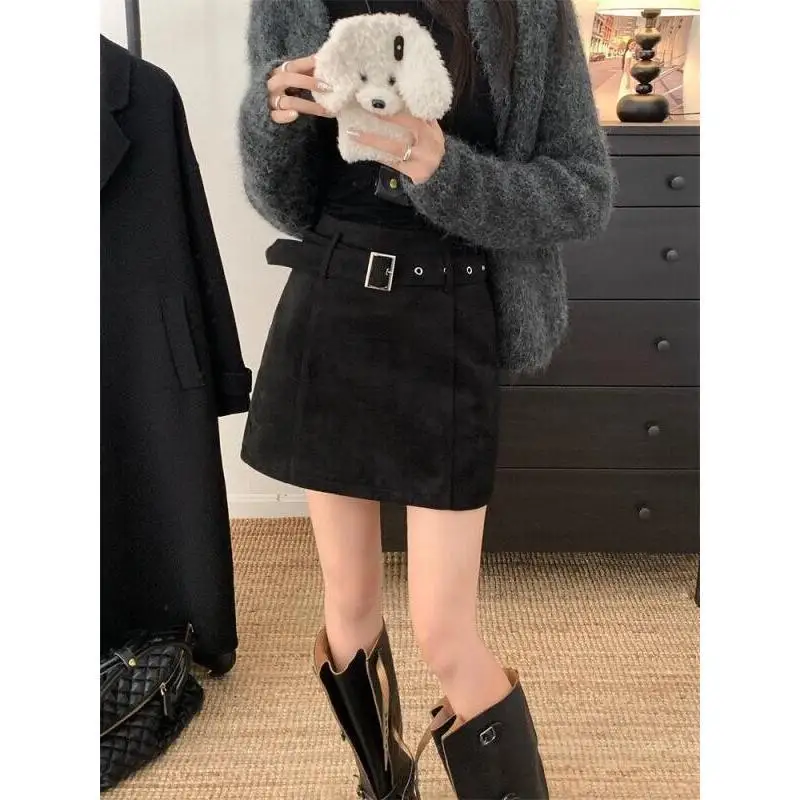 

Hot Style Coffee Colored Short Skirt Pleated Short Skirt Style Student Campus Commuter Office Worker Outdoor Wearable Skirt New