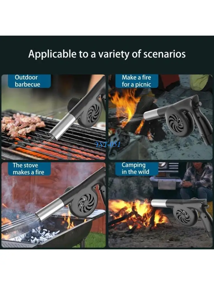 

E15A 5V USB Plug Blower Grill BBQ Fan Portable Barbeque Air Blower for Outdoor