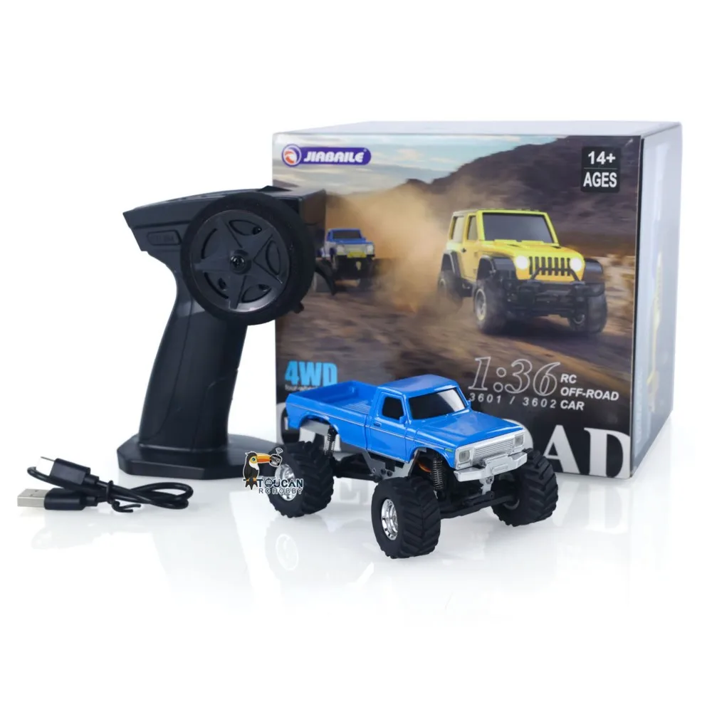 بيع الولايات المتحدة JABAILE 3602 1/36 4WD 2.4G راديو التحكم على الطرق الوعرة المركبات زاحف صغير بطارية السيارة أضواء RTR RC اللعب نموذج هدية