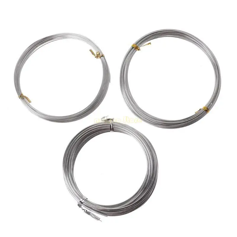 31BF Flexible Aluminum Wire Silver Metal Anodized Aluminum Armature Wire DIY Sculpture Craft for Wreath Making Beading Floral
