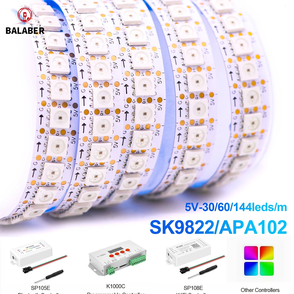 SK9822 Rgb Led Stri…
