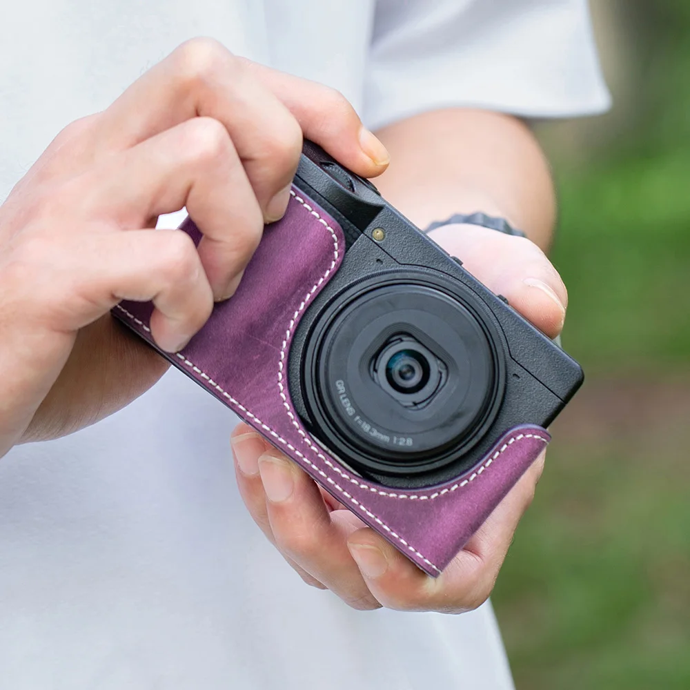 

GR3 Protective Case Handmade Camera Bag for Ricoh GR3 GR3X GRIIIX GRIII Case GRIII Retro Genuine Leather Case Bag Cover