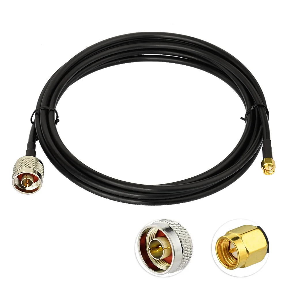 Superbat SMA Plug to N Male Straight Paitail RF Coaxial Cable LMR195 600cm