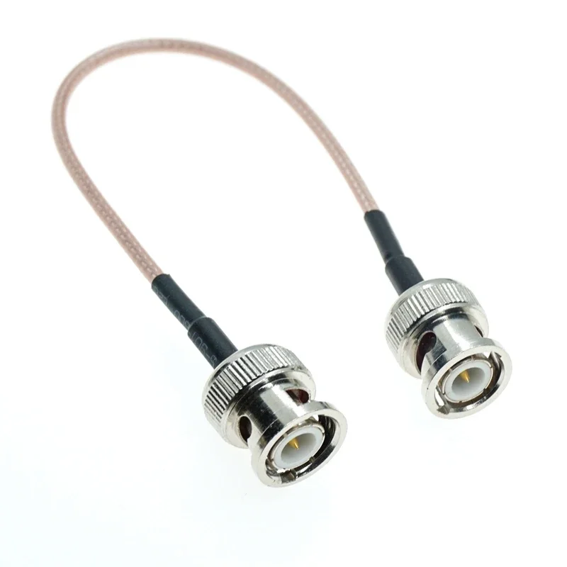 BNC male to BNC male plug Crimp Connector RG316 RF Pigtail Coax Coaxial Cable 50ohm Copper Brass Wire