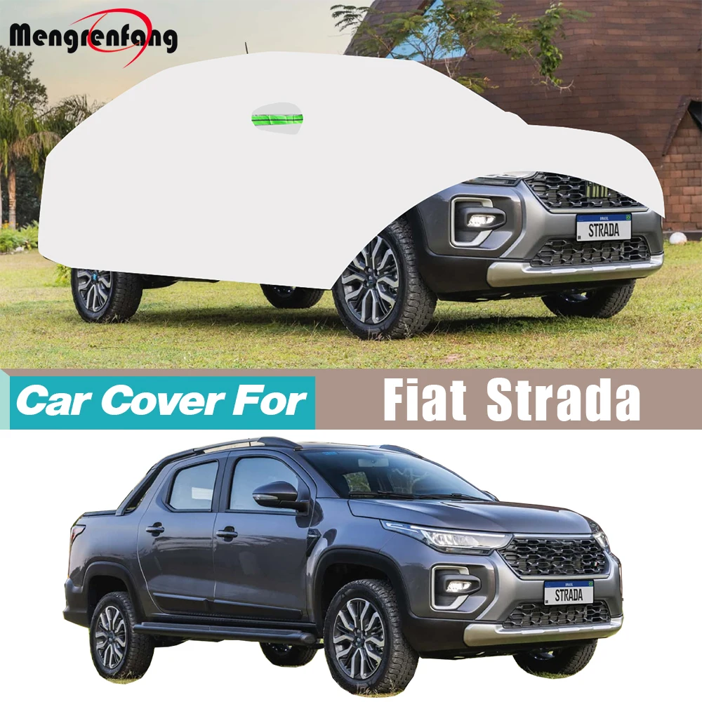 Cubierta de coche para Fiat Strada RAM 700 1998-2026, cubierta para camión para exteriores, anti UV, sol, lluvia, nieve, viento, cubierta antipolvo