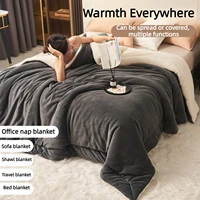 Super Soft Imitation Lambswool Autumn Winter Blanket Double Queen Blankets High-quality Comfortable Milk Fleece Sofa Blanket