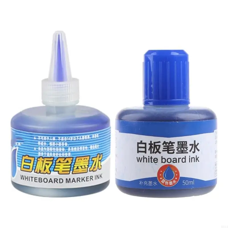 W91A 1 병 50ml 리필 잉크 리필 잉크 화이트 보드 마커 펜 블랙 레드 블루 3 색 학교 사무용품