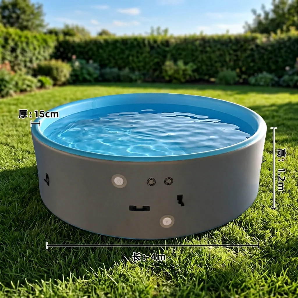 Above Ground Pool Foldable Portable Swimming Pool  Outdoor Swimming Pools Home Use Aufblaspool Stabil Swimming Inflatable