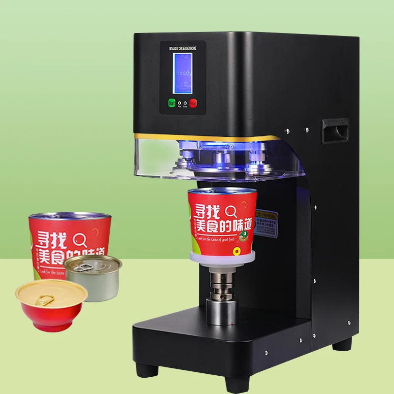 Factory Wholesale Non-rotary Commercial Milk Tea Shop Beer Can Sealing Machine Capping Automatic High Speed Sealing Machine