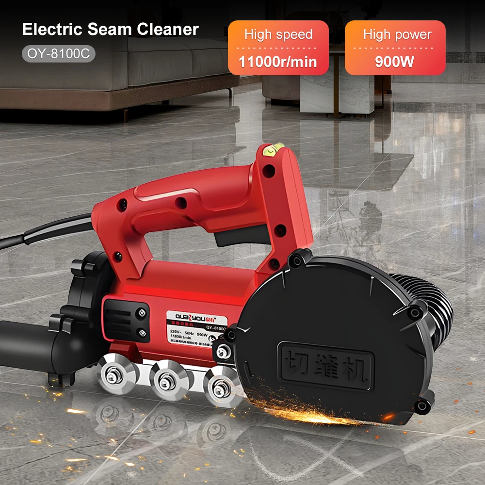 

Concrete Floor Grooving Machine 220V Electric Handheld Cutting Machine Portable Joint Filling Machine Tile Grooving Cutter