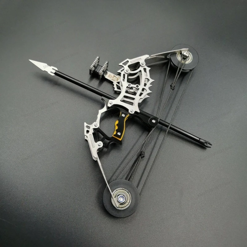 For Mini Compound Bow Pulley Bow Recurve Bow  Small  Archery Stainless Steel Metal High Power