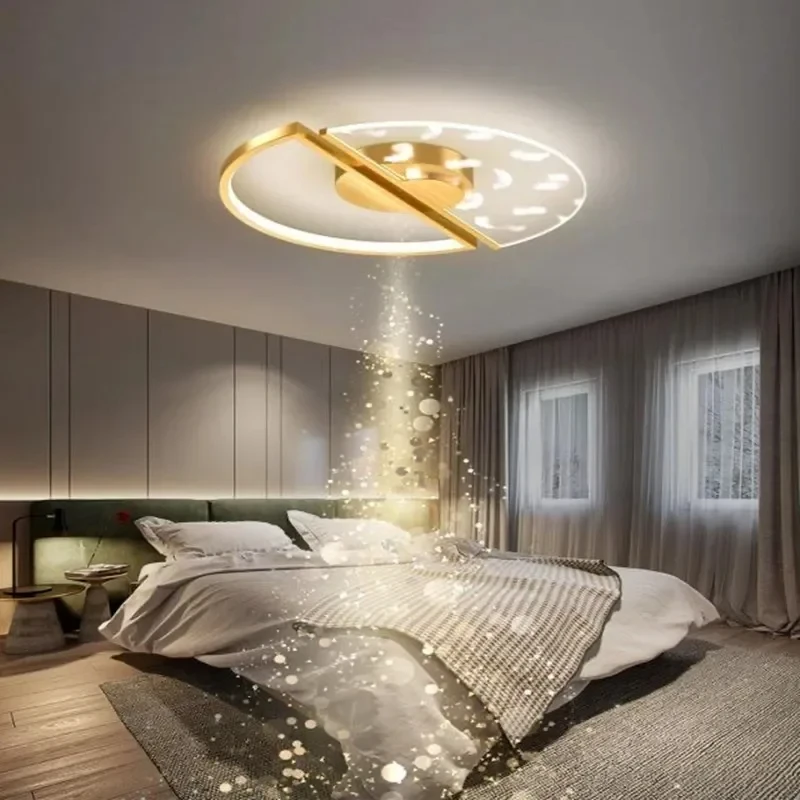 Imagem -02 - Simples Acrílico Led Teto Lustre Luz Interior Quarto e Sala de Estar Iluminação de Moda 2024