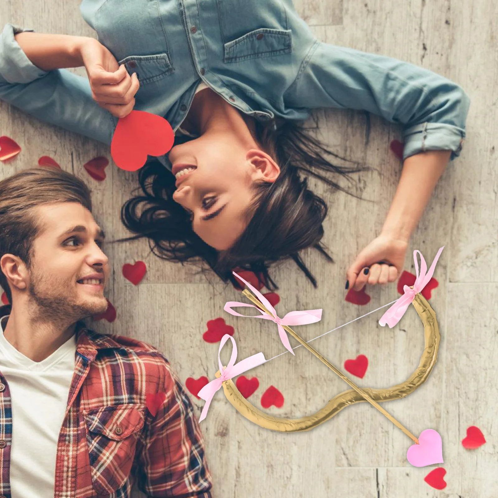 مجموعة واحدة من إكسسوارات حفلات كيوبيد لعيد الحب للنساء، دعائم كابينة تصوير للهالوين، لعب الأدوار