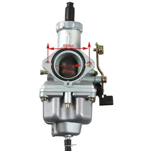 PZ27 carburetor motorcycle, hand cable lever choke, 4 course, CG125, CG150, 140cc, 150cc, 160cc, ATV, PZ27 Main CG 150 Accessories - №2